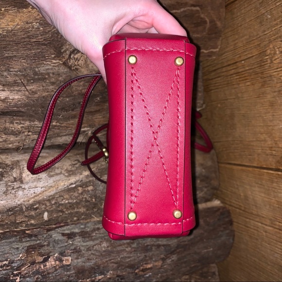 Coach Deep Red Troupe Tote 16 - Picture 7 of 15